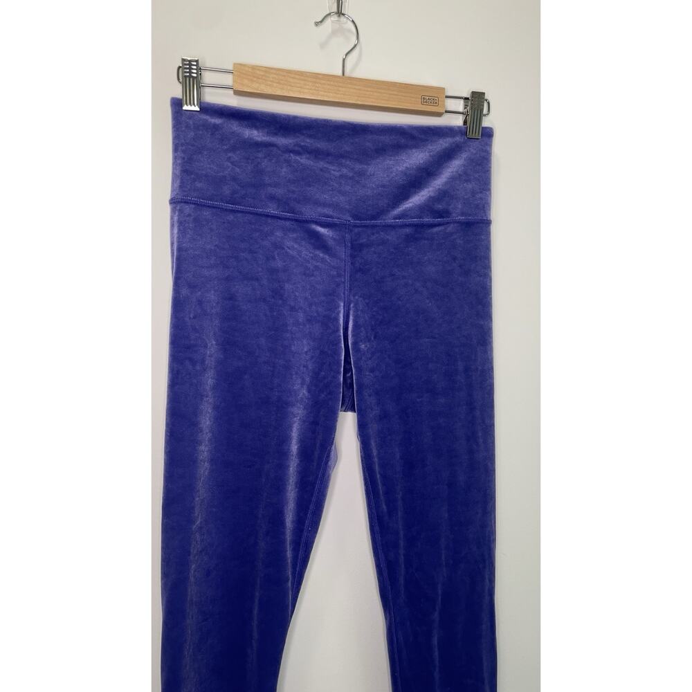 Athleta Elation Velvet Tight Leggings Ultra High-Rise Yoga Workout Purple Small - Picture 4 of 8